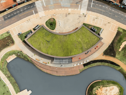 Quartierszentrum in Brasilien